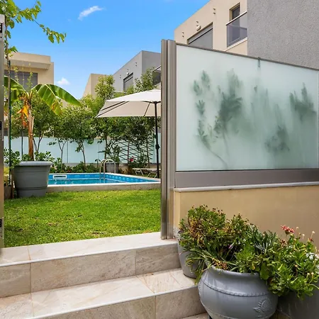 Park And Sea View With Pool 2 Вилла Ханья